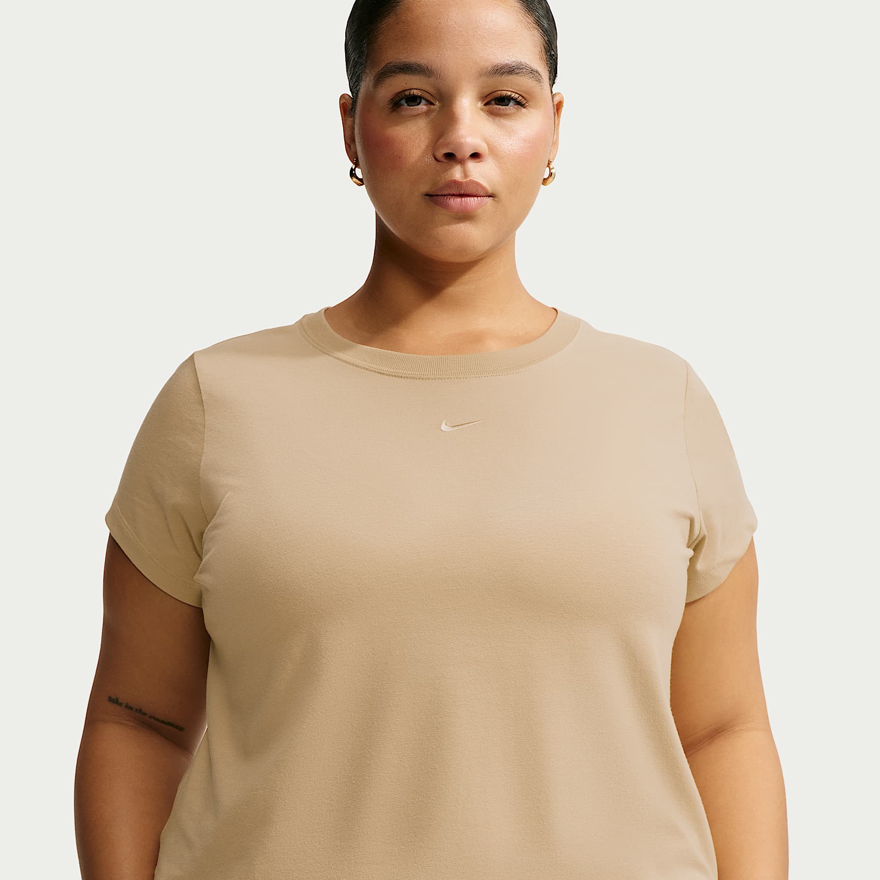 Nike Sportswear Chill Knit Women's Cropped T-Shirt (Plus Size